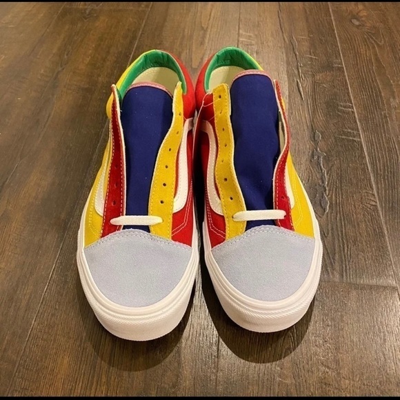 Vans Style‎ 36 Sunshine Multicolor Suede/Canvas Sneakers Size 6.5 Women - Picture 5 of 9
